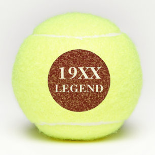 Custom Vater Birthday Tennis Player Jahr Legende Tennisbälle