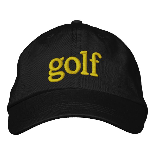 Custom Vater Golf Hat - Personalisierte bestickte  Baseballkappe (Vorderseite)