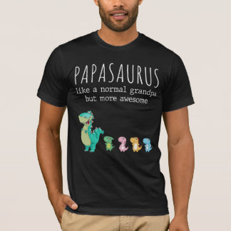 Custom Vater Grandpa Dinosaur T - Shirt, Personali T-Shirt