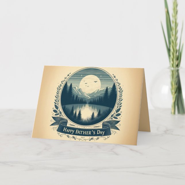 Custom Vatertag Card mit Heartfelt Verse Dankeskarte (Vorderseite)