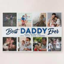 Custom Vatertag Foto Collage Bester Papa je