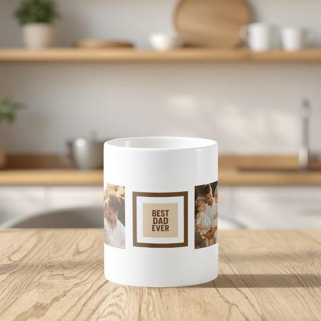 Custom Vatertag Tasse mit Fotos - "Bester Vater" (Von Creator hochgeladen)