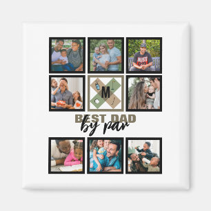Custom Vathday Best Vater Par 8 FotoCollage Magnet