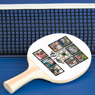 Custom Vathday Best Vater Par 8 FotoCollage Tischtennis Schläger