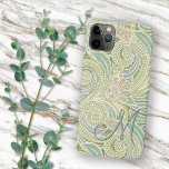Custom Verziert Chic Pastel Paisley Floral Muster Case-Mate iPhone Hülle<br><div class="desc">Schöne zeitgenössische pastellblaue Veilchen, hellgrüne Kalkgrün, weiche Taupe braune und lila Blume Paisley, Wirbel und Weinmuster. Mit Raum zum Anpassen oder Personalisieren mit Monogramm oder Initial Ihrer Wahl. Verziertes, trendiges, modernes und skurriles Hipster-Design für die extravagante und elegante künstlerische Modedisa oder künstlerische Modediva, beliebter angesagter Trendsetter, Vintager Retro- oder Jugendstil-Deko-Kunstliebhaber...</div>