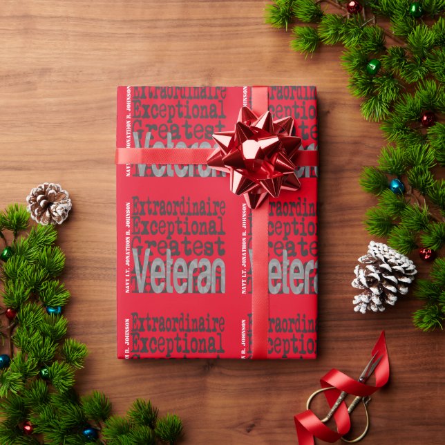 CUSTOM Veteran Extraordinär Geschenkpapier (Feiertagsgeschenk)