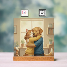 Custom Veterinarian Event Acrylic Pedestal Sign  Acrylschild