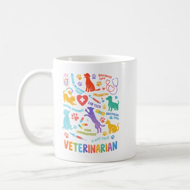 Custom Veterinarian Mug | Vet Doctor’s Day Kaffeetasse (Links)