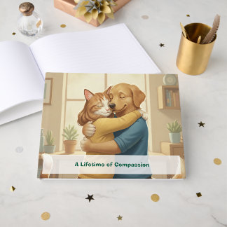 Custom Veterinary Retirement & Event Guest Book Gästebuch