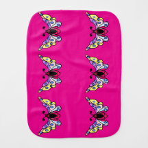 Custom Vibrant Modern Folk Butterfly Art