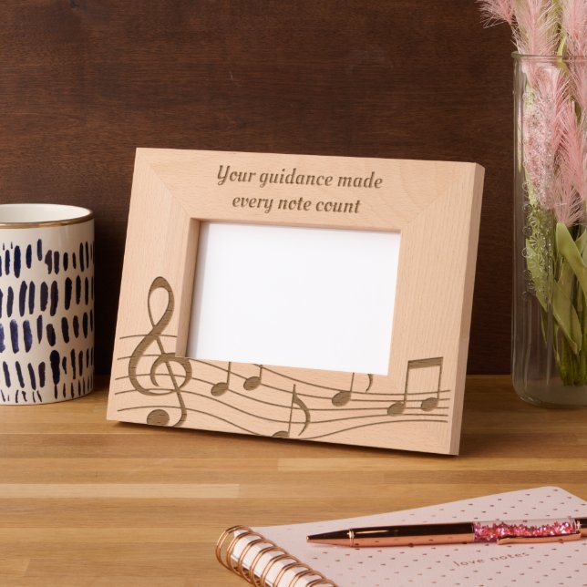 Custom Vielen Dank Etched Wooden Foto Geätzte Rahmen (Links)