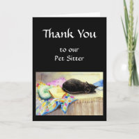 Custom Vielen Dank, Gruß, Haustier, Cat Sitter