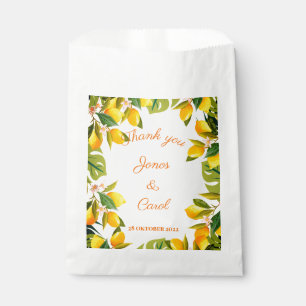 Custom Vielen Dank Hochzeit Aquarellenmonade Geschenktütchen