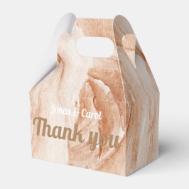 Custom Vielen Dank Hochzeit Aquarellfarben beige R Geschenkschachtel