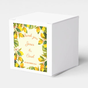 Custom Vielen Dank Party Aquarell Vintag Lemon Geschenkschachtel