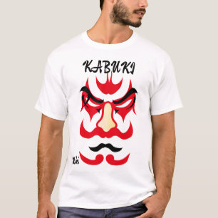 Custom Vintag Ästhetik Japanisch Kabuki Art Red T-Shirt