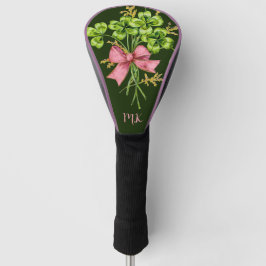 Custom Vintag Four Leaf Kleeblatt Luck Mit Monogra Golf Headcover