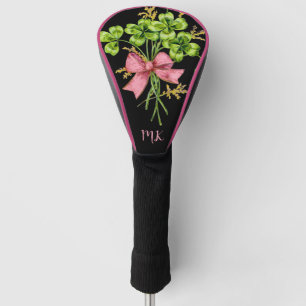 Custom Vintag Four Leaf Kleeblatt Luck Mit Monogra Golf Headcover