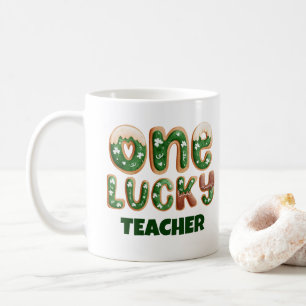 Custom Vintag St Patricks Day One Lucky Teacher Kaffeetasse