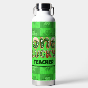 Custom Vintag St Patricks Day One Lucky Teacher Trinkflasche