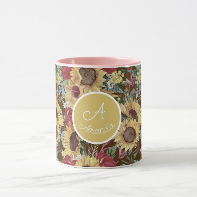 Custom Vintag Summertime Tropical Tasse (Zentrum)