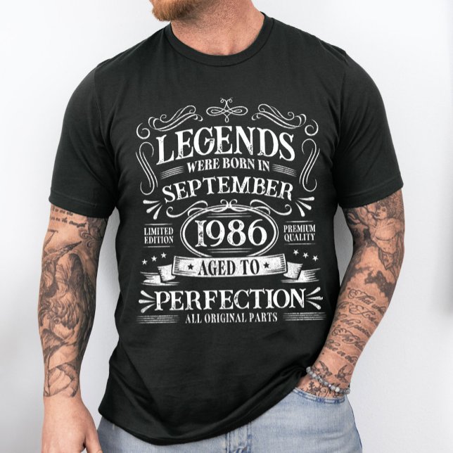 Custom Vintage Birthday Aged To Perfection T-Shirt (Von Creator hochgeladen)