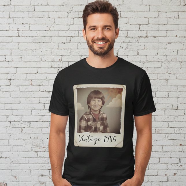 Custom Vintage Photo And Year Shirt, Custom Shirt  (Von Creator hochgeladen)