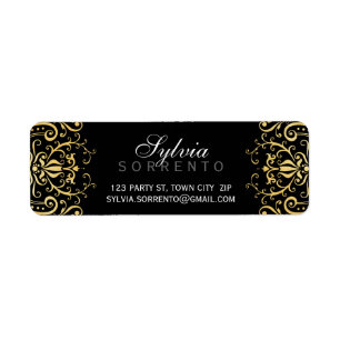 CUSTOM Vintages filigranes Schwarzgold