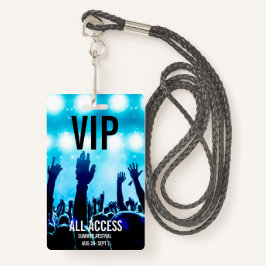 Custom VIP All-Access Concert Event Pass Ausweis