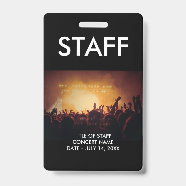 Custom VIP Passes Staff ID Badge Ausweis (Vorderseite)
