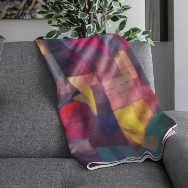 Custom Vivid Abstrakt Geometric Art Fleecedecke (Von Creator hochgeladen)