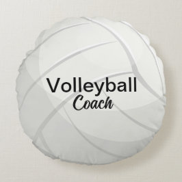 Custom Volleyball Coach Keepake Rundes Kissen