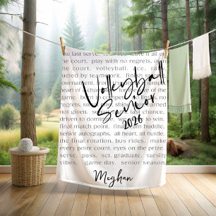 Custom Volleyball Senior Motivierend Typografy Fleecedecke