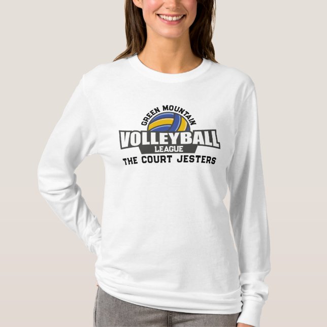 Custom Volleyball Team Name Club T-Shirt (Vorderseite)