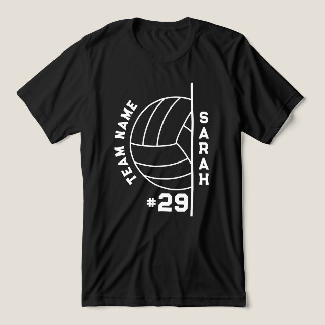 Custom Volleyball Team School Volleyball Game Day Tri-Blend Shirt (Design Vorderseite)