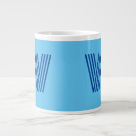 Custom W Blue Jumbo Tasse