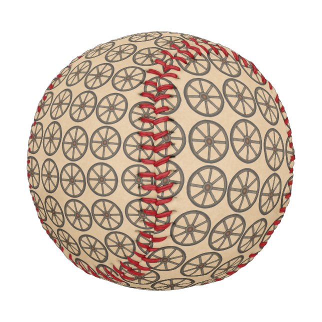Custom Wagon Wheel Baseball (Schrägansicht)