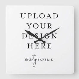 Custom Wall Clock - Mach es selbst Quadratische Wanduhr