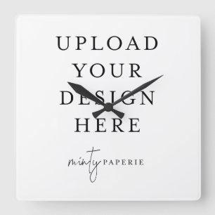 Custom Wall Clock - Mach es selbst Quadratische Wanduhr