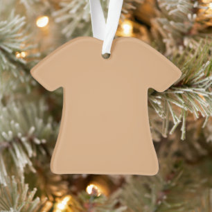 Custom Warm Sand T - Shirt Ornament
