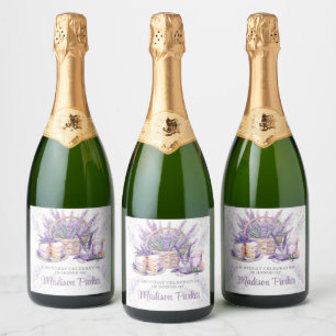 Custom Wassercolor Lavendel Brunch Geburtstag