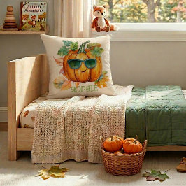 Custom Wassercolor Niedlich Pumpkin Orange Hallowe Kissen