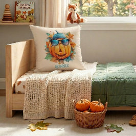 Custom Wassercolor Niedlich Pumpkin Orange Hallowe Kissen