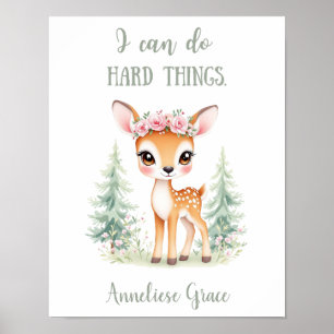 Custom Water color Deodland Animal Kinderzimmer Poster