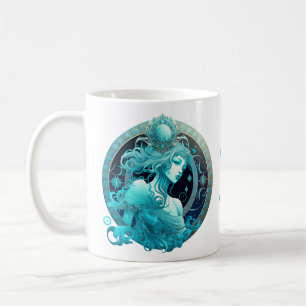 Custom Water color Zodiac - Aquarius Kaffeetasse