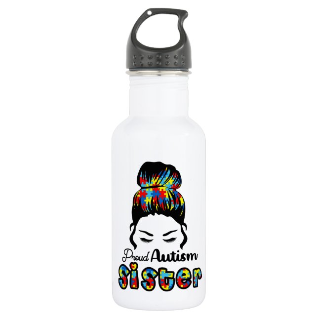 Custom - Water Flasche (18 oz) Edelstahlflasche (Vorderseite)