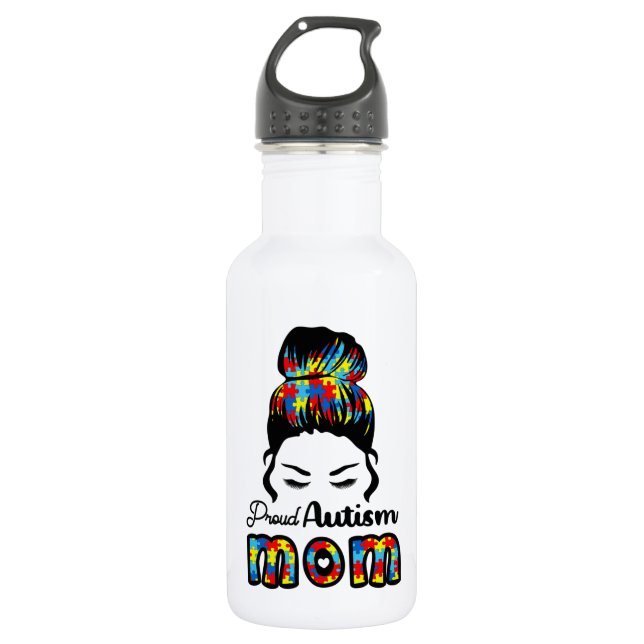 Custom - Water Flasche (18 oz) Edelstahlflasche (Vorderseite)