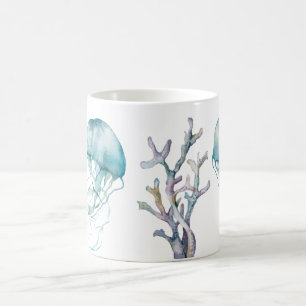 Custom Watercolor Jellyfish Tasse