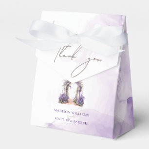 Custom Watercolor Lavendel Garden Wedding Geschenkschachtel
