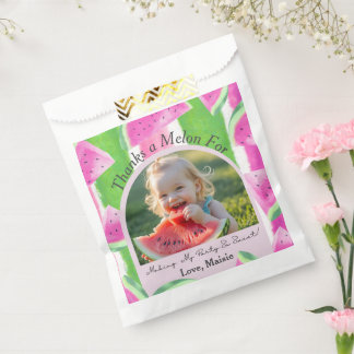 Custom Watermelon Foto Bevorzugung Bags Geschenktütchen